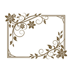 vintage floral frame