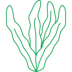 Abstract Plants Line 