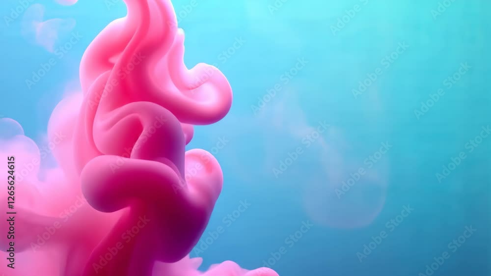 Poster colorful paint drop in water creating brilliant splashing effect captured in stunning 4k resolution 
