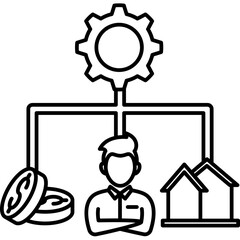 Resource Allocation Icon