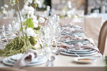place settings and tablescape at luxury wedding