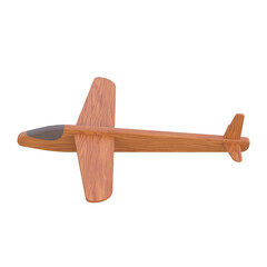 Toy Glider, 3d illustration Isolated on white background