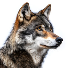Fototapeta premium wolf isolated on white background