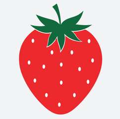 Obraz premium a strawberry silhouette vector art illustration, strawberry vector illustration
