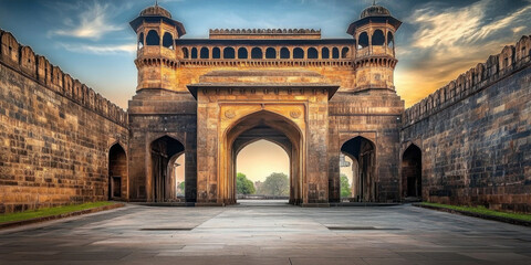 Minimalist Shaniwar Wada, Pune: Historic Fortification in Maharashtra, India 