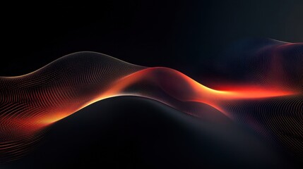 Fototapeta premium Minimalist Dark Mode Wallpaper with Subtle Glow