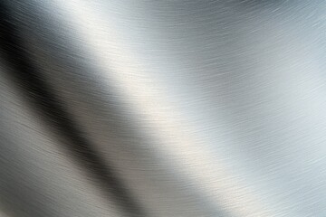 close-up of brushed stainless steel with soft gradients of light creating sleek and modern look