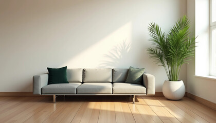 modern living room with sofa