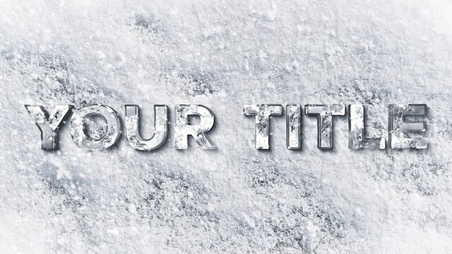 Frosty Cold Snow Metal Text & Title Intro