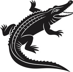 Crocodile silhouette, Crocodile vector Design, Crocodile icon