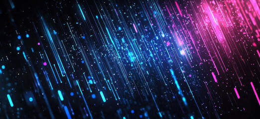 Digital background perfect for tech processes, neural networks, artificial intelligence, data transfer and encryption, digital archives, sound and graphic presentations, science, education, etc.