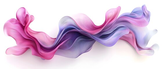 Fototapeta premium A purple wave with a white background