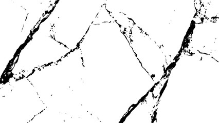 Obraz premium Black cracks on white. Grunge texture. Texture of cracked concrete. grunge background. Wall of cracked concrete. Beautiful marble texture pattern white Transparent background.