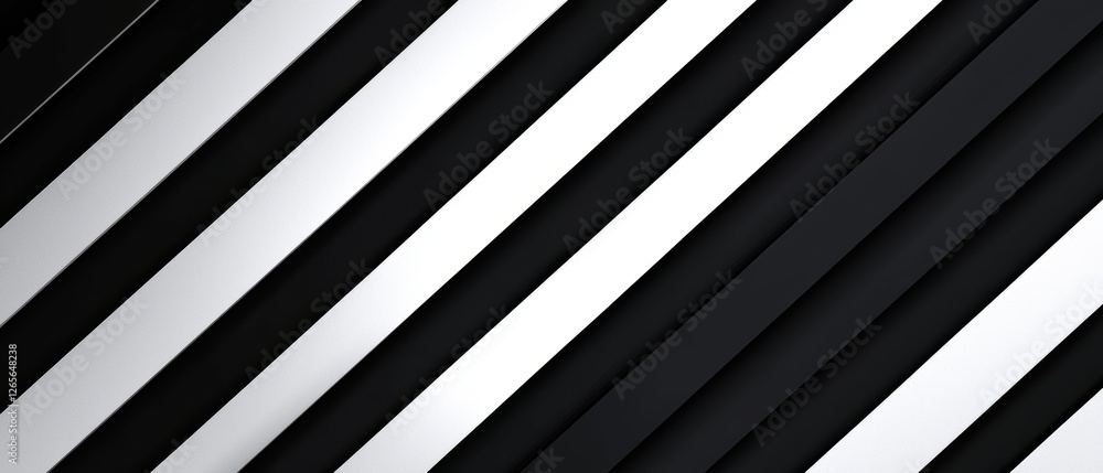 Poster abstract high-definition striped pattern, alternating monochrome diagonal lines, bold and stylish ge