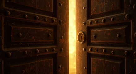 Mysterious Open Doorway: A Glimpse into the Unknown or Opportunity