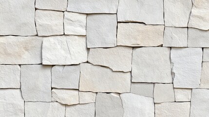 Weathered Grey Stone Wall with Unique Surface Texture and Patterns