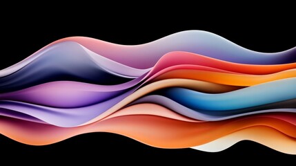 Organic Shapes with Free Flowing Lines on Canvas Background