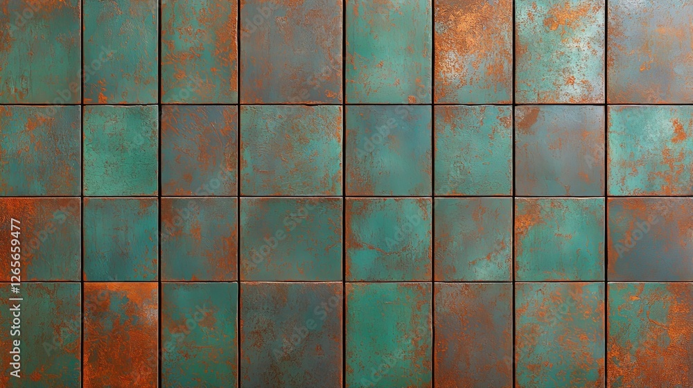 Poster Weathered Canvas with Distressed Charm and Faded Texture Patterns