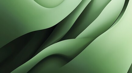 Fototapeta premium Modern minimalist abstract Green gradient background with large shapes of green and blue
