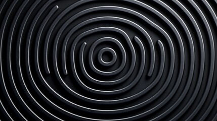 Obraz premium Dark Labyrinth Background with Captivating Spiral Patterns