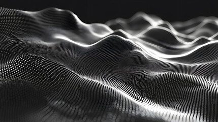 Abstract Data Waveforms Flow Dynamically