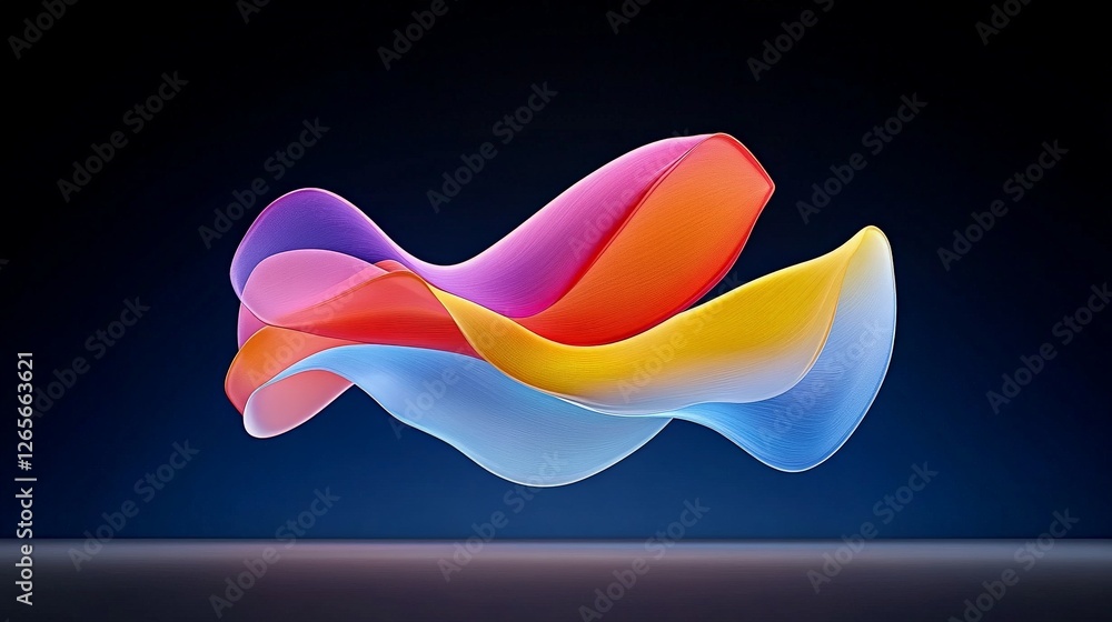 Poster vibrant colossal neon wave splash of color design element