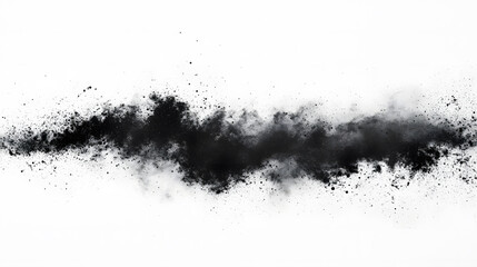 Detailed texture resembling soft black leather with a matte finish.