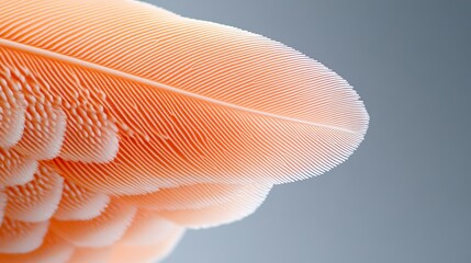 Delicate Pastel Artwork of Ethereal Bird Wings in Soft Tones