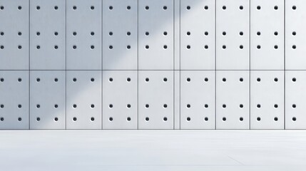 Desolate Grungy Concrete Wall in Stark White Background Setting