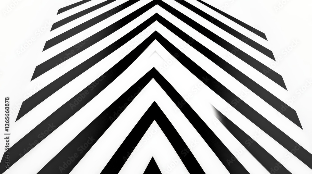 Poster bold dynamic abstract monochrome pattern with vibrant lines