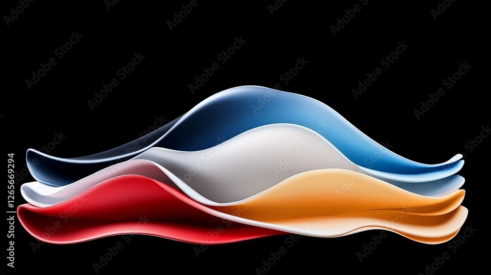 Poster dynamic ethereal backdrop pulsating in symphony of colors and waves