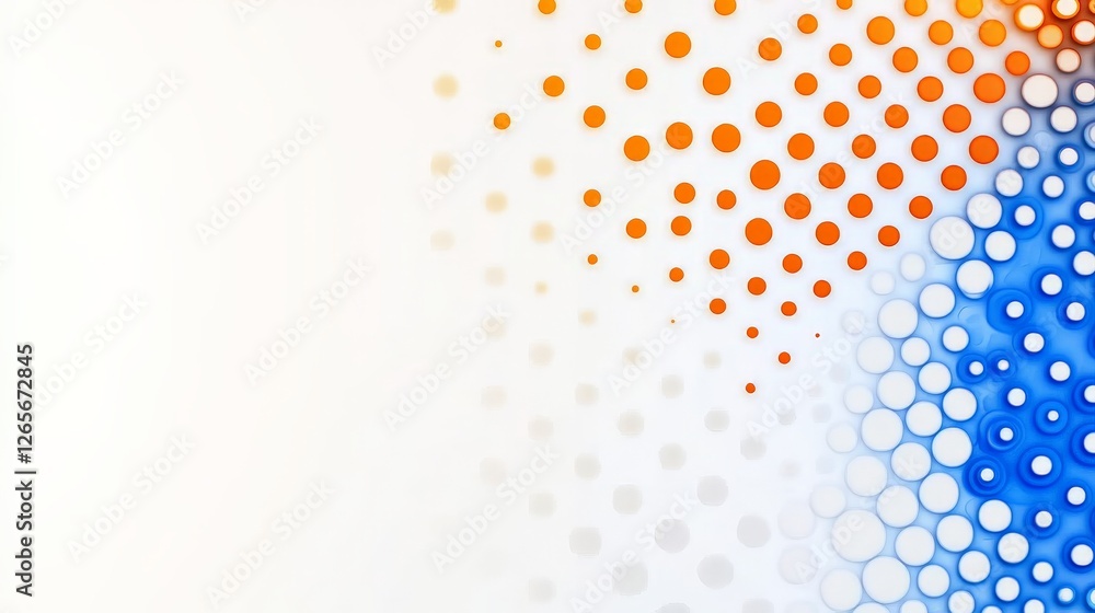 Poster Grunge Canvas Art with Muted Hues and Halftone Dot Patterns