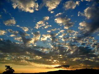 Fototapeta premium sunset in the clouds
