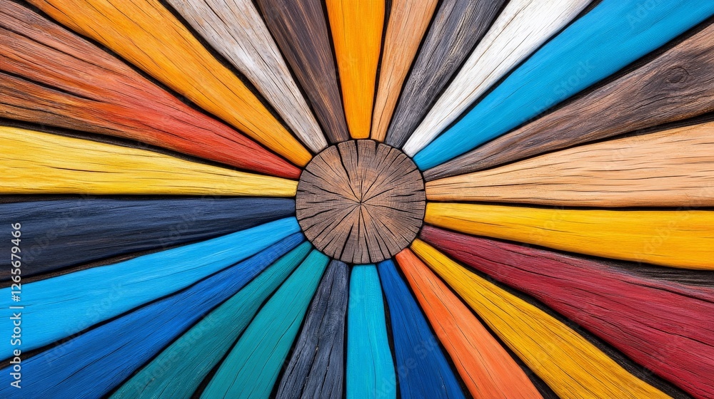 Poster mesmerizing abstract tapestry of weathered tree segments