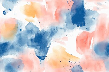 Obraz premium Abstract allover hand drawing style water color effect design pattern.