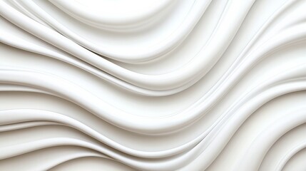 Obraz premium Mesmerizing Soft Gray Waves on Crisp White Canvas Surface