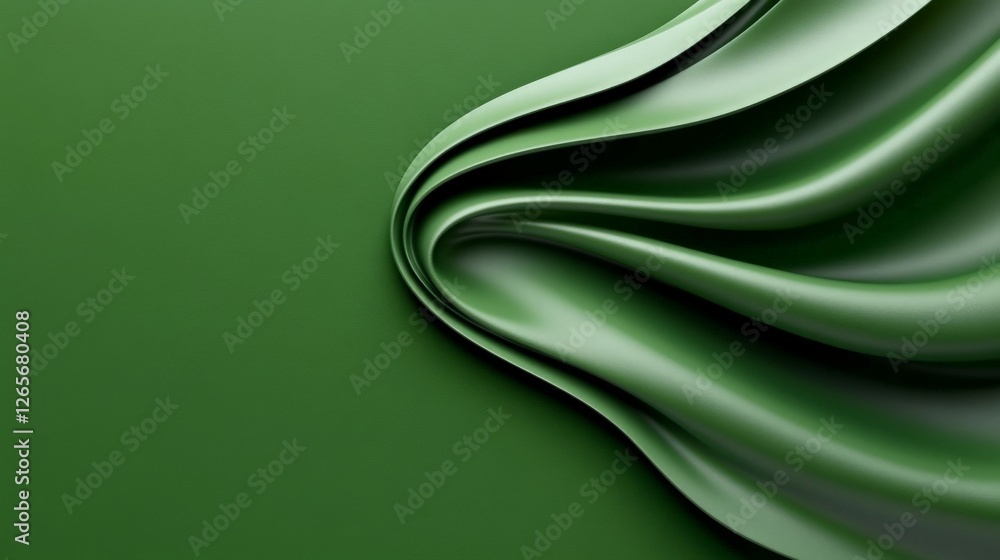 Poster fluid mint green marble canvas with mesmerizing wave patterns