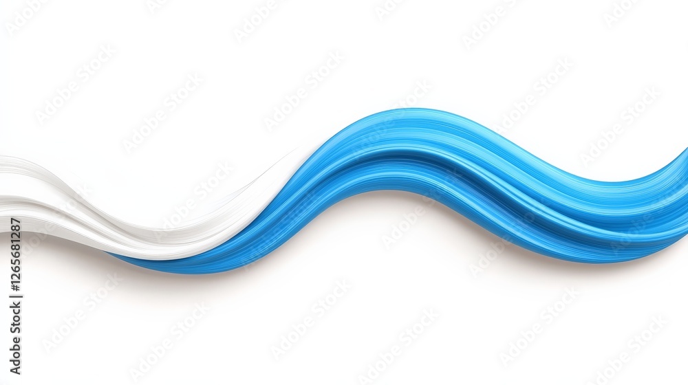 Poster mesmerizing swirls of azure and turquoise on a clean background