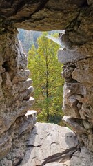 dívčí kámen monument ruin of a castle maiden stone