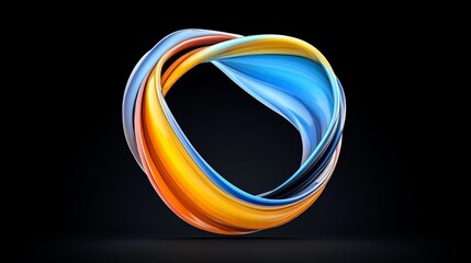 Pulsating 3D Orb in Vibrant Neon Light with Kaleidoscope Effect