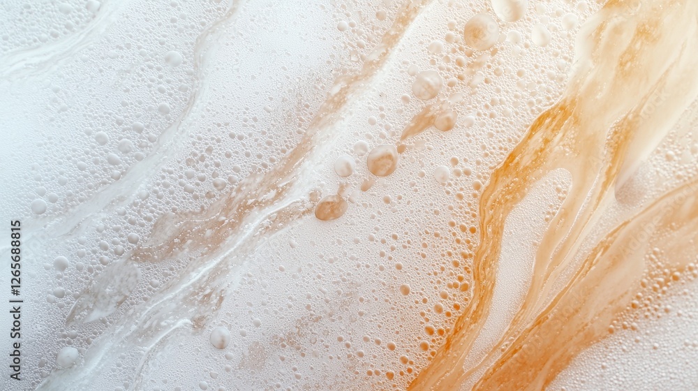 Poster close-up of frosted glass surface with dew drops highlighting textures and patterns