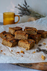 healthy homemade oatmeal sponge cake