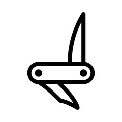Knife Icon Vector From Camping and Adventure Set