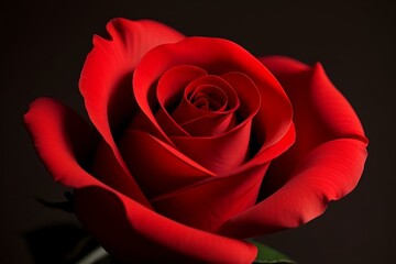 red rose There is a black background ,focus red rose There is a black background with a dark tone.