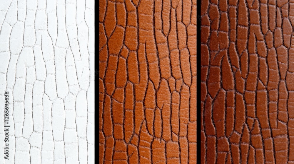 Aufkleber aged lino print textures in three distinct shades and patterns