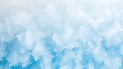 Obraz premium Delicate Patterns of Ice Crystals Forming on Windows Captured in Soft Blue Tones