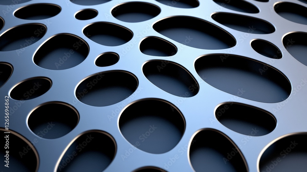 Poster sleek black surface with intricate led display design