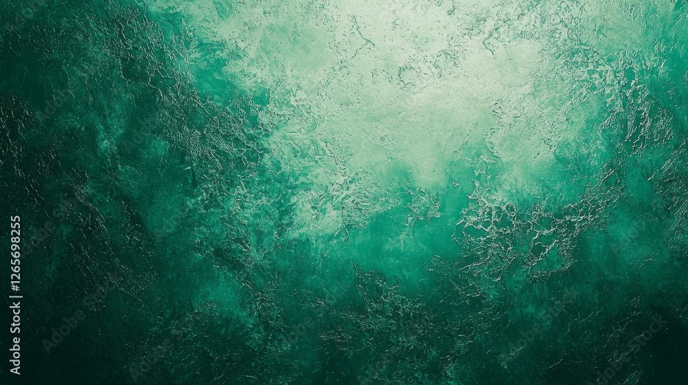 Poster A mesmerizing display of green gradients unfolds, showcasing intricate textures that dance across the canvas. This abstract shape invites a deep sense of calm and inspiration