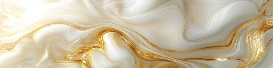 Close-up shot of a marble surface with gold paint, suitable for use in design, decoration or art projects