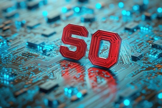 Electronic component with numeric code displayed prominently